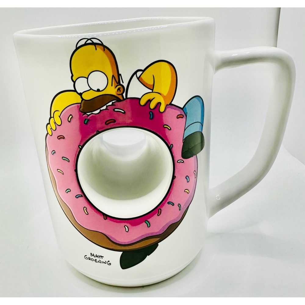 The Simpsons Universal Studios Homer Simpson Donut Hole Mug Mmm Carbs 2012